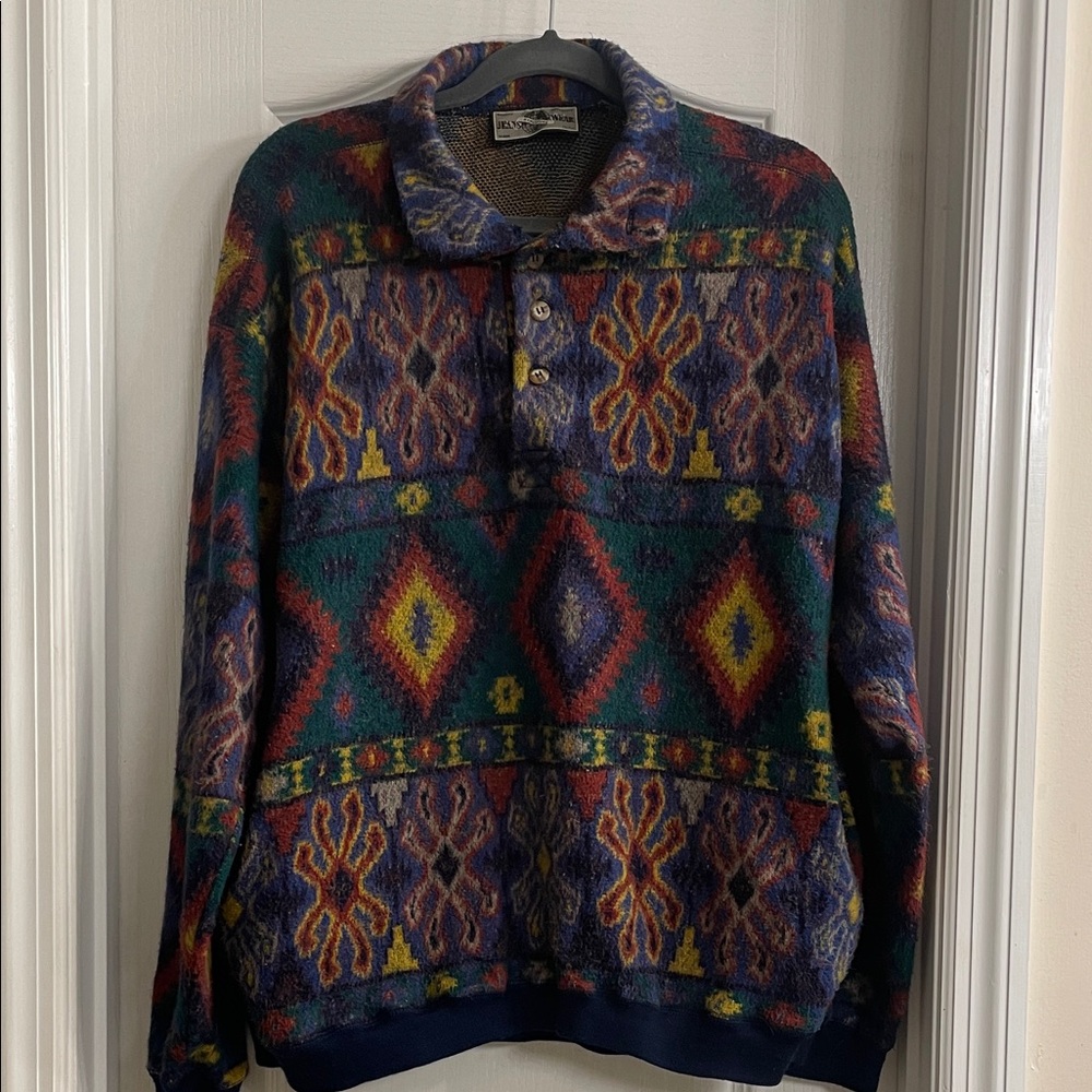Structure Multicolor Geometric Sweater - image 1